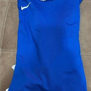 Nike Women’s Blue Athletic V-Neck Shirt